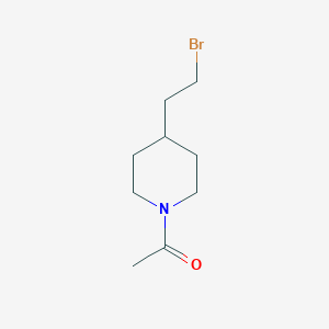 molecular formula C9H16BrNO B2642250 1-[4-(2-Bromo-ethyl)-piperidin-1-yl]-ethanone CAS No. 958026-52-3