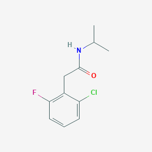 2-(2-chloro-6-fluorophenyl)-N-propan-2-ylacetamide
