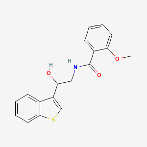 N-(2-(benzo[b]thiophen-3-yl)-2-hydroxyethyl)-2-methoxybenzamide