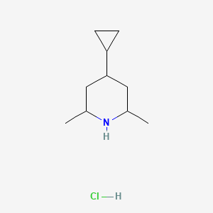 4-Cyclopropyl-2,6-dimethylpiperidine;hydrochloride