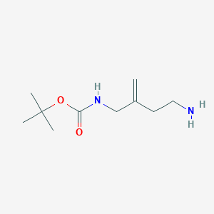 molecular formula C10H20N2O2 B2642280 Tert-butyl N-(4-amino-2-methylidenebutyl)carbamate CAS No. 2229458-18-6