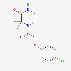 4-(2-(4-Chlorophenoxy)acetyl)-3,3-dimethylpiperazin-2-one