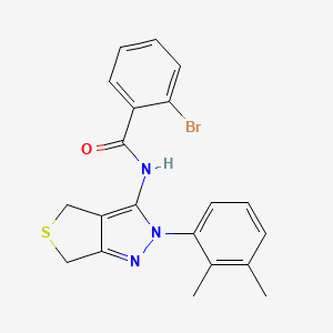 2-bromo-N-[2-(2,3-dimethylphenyl)-4,6-dihydrothieno[3,4-c]pyrazol-3-yl]benzamide