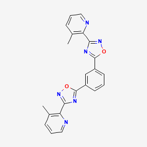 1,3-Bis[(3-(3-methyl-2-pyridin-2-yl)-1,2,4-oxadiazol)-5-yl]benzene