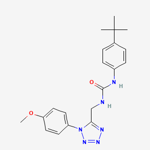molecular formula C20H24N6O2 B2642330 1-(4-(tert-butyl)phenyl)-3-((1-(4-methoxyphenyl)-1H-tetrazol-5-yl)methyl)urea CAS No. 941875-60-1
