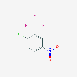 molecular formula C7H2ClF4NO2 B2642331 1-氯-5-氟-4-硝基-2-(三氟甲基)苯 CAS No. 862874-18-8