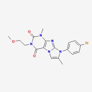 8-(4-bromophenyl)-3-(2-methoxyethyl)-1,7-dimethyl-1H-imidazo[2,1-f]purine-2,4(3H,8H)-dione