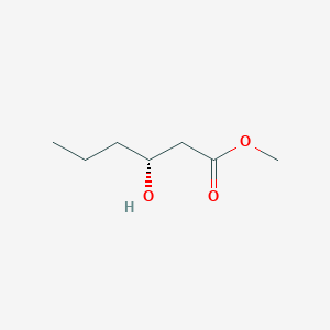 molecular formula C7H14O3 B2642350 methyl (3R)-3-hydroxyhexanoate CAS No. 109053-86-3