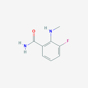 molecular formula C8H9FN2O B2642364 3-Fluoro-2-(methylamino)benzamide CAS No. 1247217-07-7
