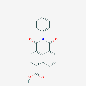 molecular formula C20H13NO4 B2642366 1,3-Dioxo-2-p-tolyl-2,3-dihydro-1H-benzo[de]isoquinoline-6-carboxylic acid CAS No. 333351-49-8