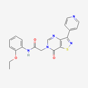 N-(2-ethoxyphenyl)-2-(7-oxo-3-(pyridin-4-yl)isothiazolo[4,5-d]pyrimidin-6(7H)-yl)acetamide