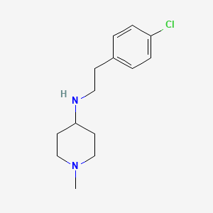 molecular formula C14H21ClN2 B2642380 N-[2-(4-chlorophenyl)ethyl]-1-methylpiperidin-4-amine CAS No. 30509-09-2