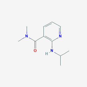 molecular formula C11H17N3O B2642382 N,N-二甲基-2-(丙烷-2-氨基)吡啶-3-甲酰胺 CAS No. 1465331-17-2