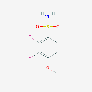 molecular formula C7H7F2NO3S B2642396 2,3-Difluoro-4-methoxybenzenesulfonamide CAS No. 1343733-54-9