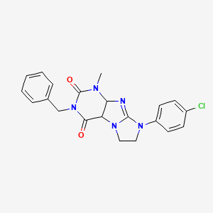 3-benzyl-8-(4-chlorophenyl)-1-methyl-1H,2H,3H,4H,6H,7H,8H-imidazo[1,2-g]purine-2,4-dione