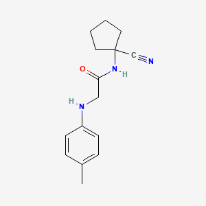 molecular formula C15H19N3O B2642416 N-(1-cyanocyclopentyl)-2-[(4-methylphenyl)amino]acetamide CAS No. 1240811-12-4