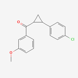 [2-(4-Chlorophenyl)cyclopropyl](3-methoxyphenyl)methanone