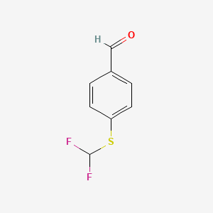 molecular formula C8H6F2OS B2642430 4-[(Difluoromethyl)sulfanyl]benzaldehyde CAS No. 73960-05-1