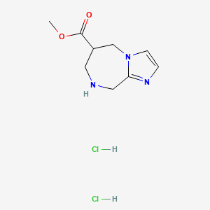 Methyl 6,7,8,9-tetrahydro-5H-imidazo[1,2-a][1,4]diazepine-6-carboxylate;dihydrochloride