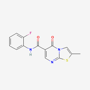 N-(2-fluorophenyl)-2-methyl-5-oxo-5H-thiazolo[3,2-a]pyrimidine-6-carboxamide