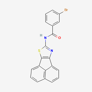 molecular formula C20H11BrN2OS B2642476 N-(萘并[1,2-d]噻唑-8-基)-3-溴苯甲酰胺 CAS No. 536729-10-9
