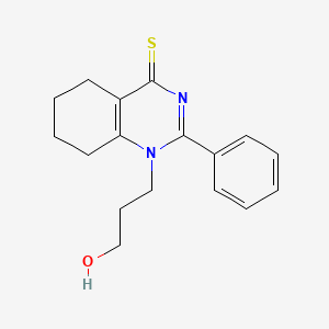 1-(3-hydroxypropyl)-2-phenyl-5,6,7,8-tetrahydroquinazoline-4(1H)-thione