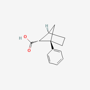 molecular formula C13H14O2 B2642488 (1R,4R,5R)-1-Phenylbicyclo[2.1.1]hexane-5-carboxylic acid CAS No. 2187426-37-3