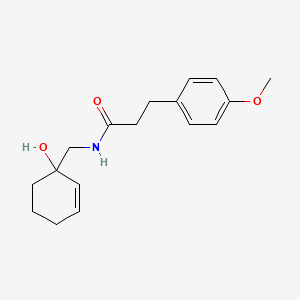 molecular formula C17H23NO3 B2642496 N-[(1-羟基环己-2-烯-1-基)甲基]-3-(4-甲氧基苯基)丙酰胺 CAS No. 2097931-67-2