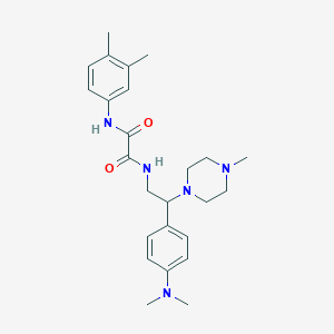 N'-{2-[4-(dimethylamino)phenyl]-2-(4-methylpiperazin-1-yl)ethyl}-N-(3,4-dimethylphenyl)ethanediamide