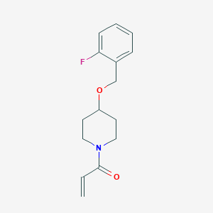 1-[4-[(2-Fluorophenyl)methoxy]piperidin-1-yl]prop-2-en-1-one