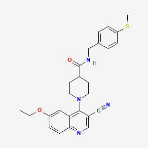 N-(4-methylphenyl)-2-[7-oxo-2-[4-(piperidin-1-ylcarbonyl)piperidin-1-yl][1,3]thiazolo[4,5-d]pyrimidin-6(7H)-yl]acetamide