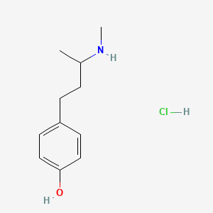 molecular formula C11H18ClNO B2642555 盐酸4-(3-(甲基氨基)丁基)苯酚 CAS No. 2225146-68-7