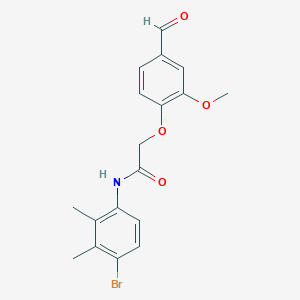 N-(4-bromo-2,3-dimethylphenyl)-2-(4-formyl-2-methoxyphenoxy)acetamide