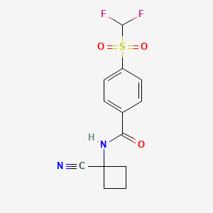 N-(1-cyanocyclobutyl)-4-difluoromethanesulfonylbenzamide