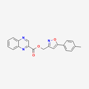 (5-(p-Tolyl)isoxazol-3-yl)methyl quinoxaline-2-carboxylate