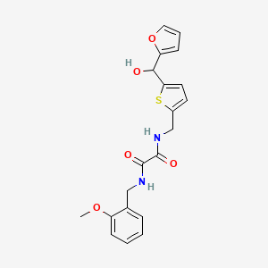 N1-((5-(furan-2-yl(hydroxy)methyl)thiophen-2-yl)methyl)-N2-(2-methoxybenzyl)oxalamide