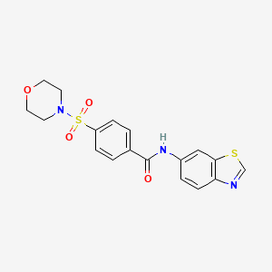 N-(benzo[d]thiazol-6-yl)-4-(morpholinosulfonyl)benzamide