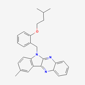 6-(2-(isopentyloxy)benzyl)-9-methyl-6H-indolo[2,3-b]quinoxaline