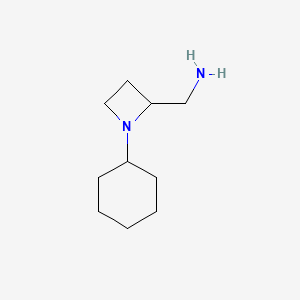 molecular formula C10H20N2 B2642590 (1-Cyclohexylazetidin-2-yl)methanamine CAS No. 1782264-48-5