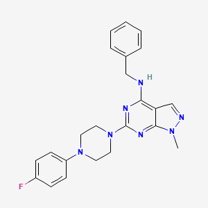 N-benzyl-6-[4-(4-fluorophenyl)piperazin-1-yl]-1-methyl-1H-pyrazolo[3,4-d]pyrimidin-4-amine