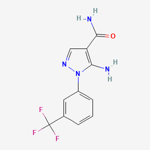 5-amino-1-[3-(trifluoromethyl)phenyl]-1H-pyrazole-4-carboxamide