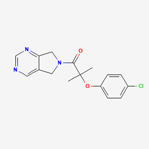 2-(4-chlorophenoxy)-2-methyl-1-(5H-pyrrolo[3,4-d]pyrimidin-6(7H)-yl)propan-1-one