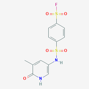 4-[(5-Methyl-6-oxo-1,6-dihydropyridin-3-yl)sulfamoyl]benzene-1-sulfonyl fluoride