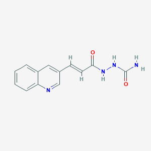 molecular formula C13H12N4O2 B2642652 2-[(E)-3-(3-quinolinyl)-2-propenoyl]-1-hydrazinecarboxamide CAS No. 478039-67-7