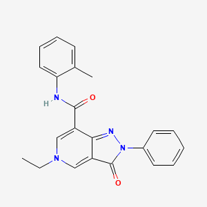 5-ethyl-3-oxo-2-phenyl-N-(o-tolyl)-3,5-dihydro-2H-pyrazolo[4,3-c]pyridine-7-carboxamide
