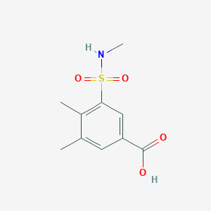 molecular formula C10H13NO4S B2642658 3,4-dimethyl-5-(methylsulfamoyl)benzoic Acid CAS No. 851168-79-1