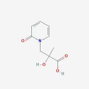 2-Hydroxy-2-methyl-3-(2-oxo-1,2-dihydropyridin-1-yl)propanoic acid