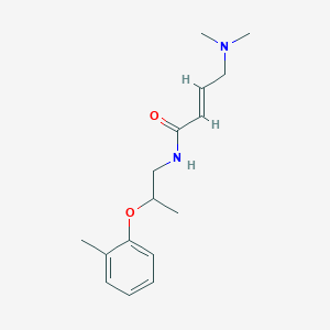 molecular formula C16H24N2O2 B2642675 (E)-4-(Dimethylamino)-N-[2-(2-methylphenoxy)propyl]but-2-enamide CAS No. 2411332-22-2
