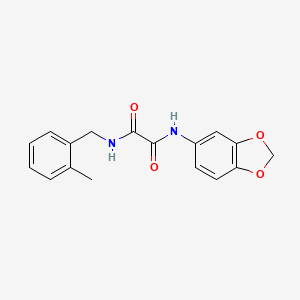 molecular formula C17H16N2O4 B2642676 N'-(1,3-benzodioxol-5-yl)-N-[(2-methylphenyl)methyl]oxamide CAS No. 714212-00-7