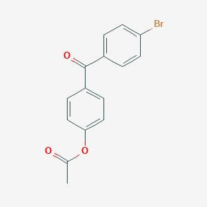 molecular formula C15H11BrO3 B026427 4-乙酰氧基-4'-溴苯甲酮 CAS No. 4306-46-1